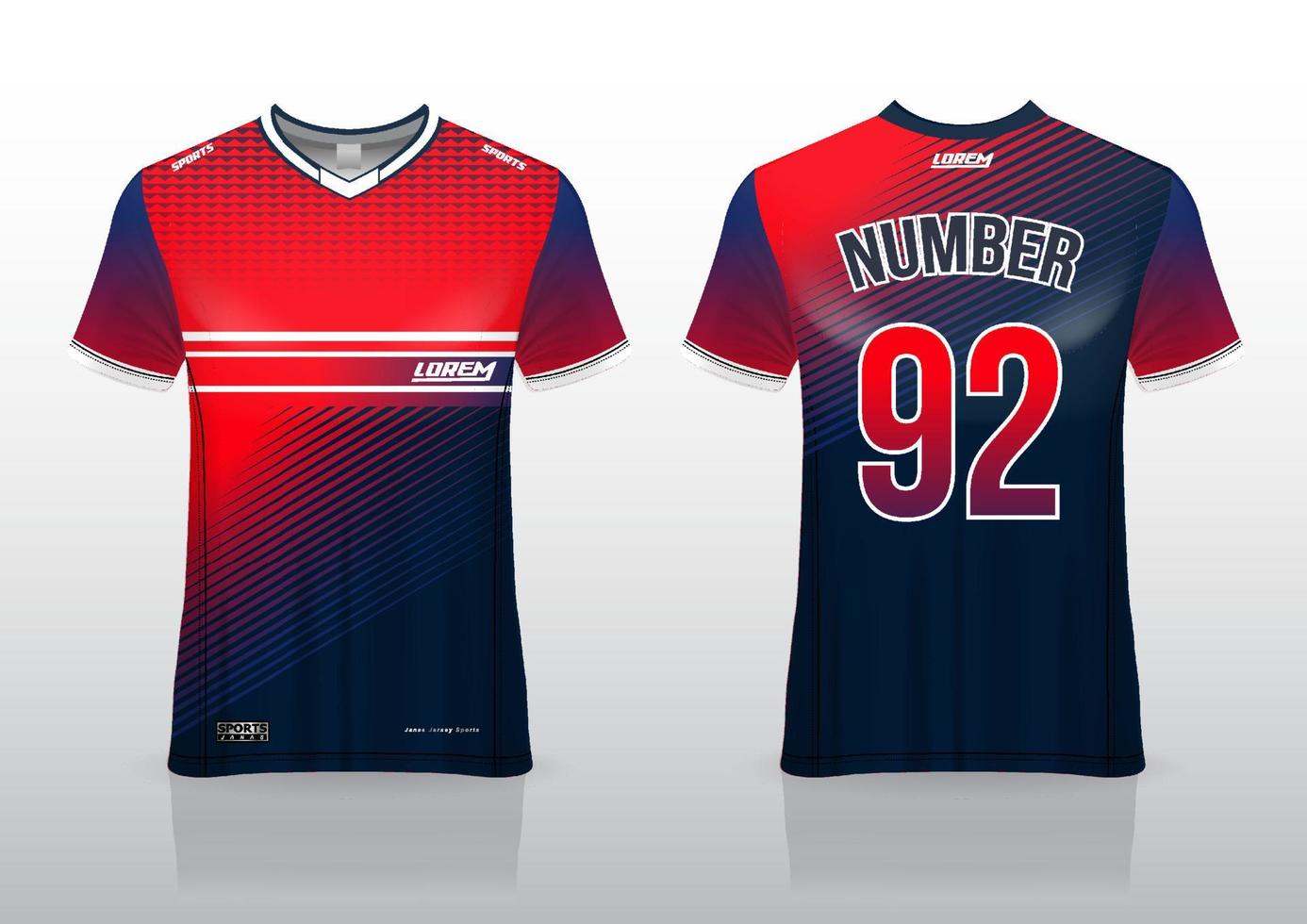 soccer jersey design for outdoor sports vector