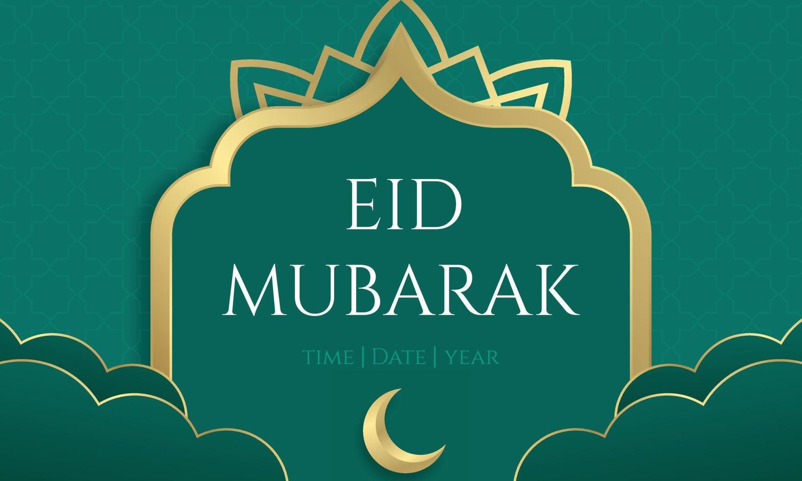 eid al fitr banner background template vector