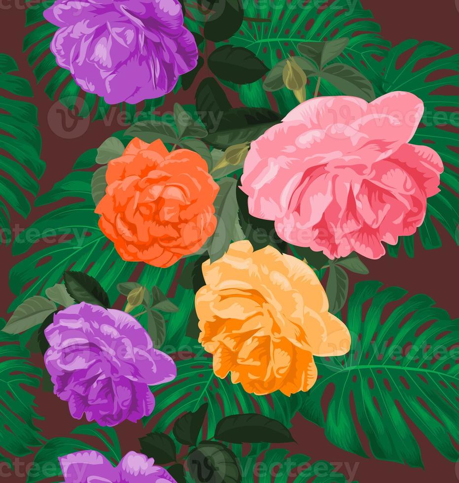 floral  seamless pattern photo