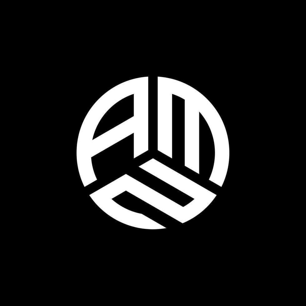 AMZ letter logo design on white background. AMZ creative initials letter logo concept. AMZ letter design. vector