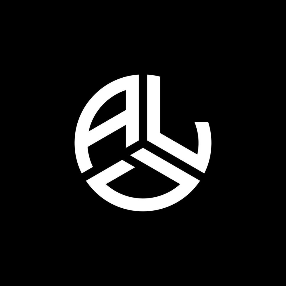 diseño de logotipo de letra ald sobre fondo blanco. concepto de logotipo de letra de iniciales creativas ald. diseño de letras ald. vector