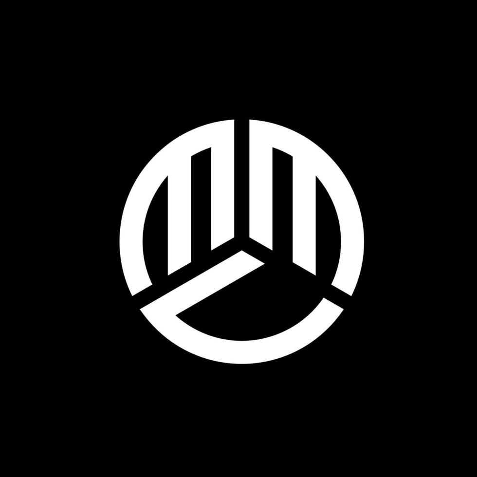 MMV letter logo design on black background. MMV creative initials letter logo concept. MMV letter design. vector