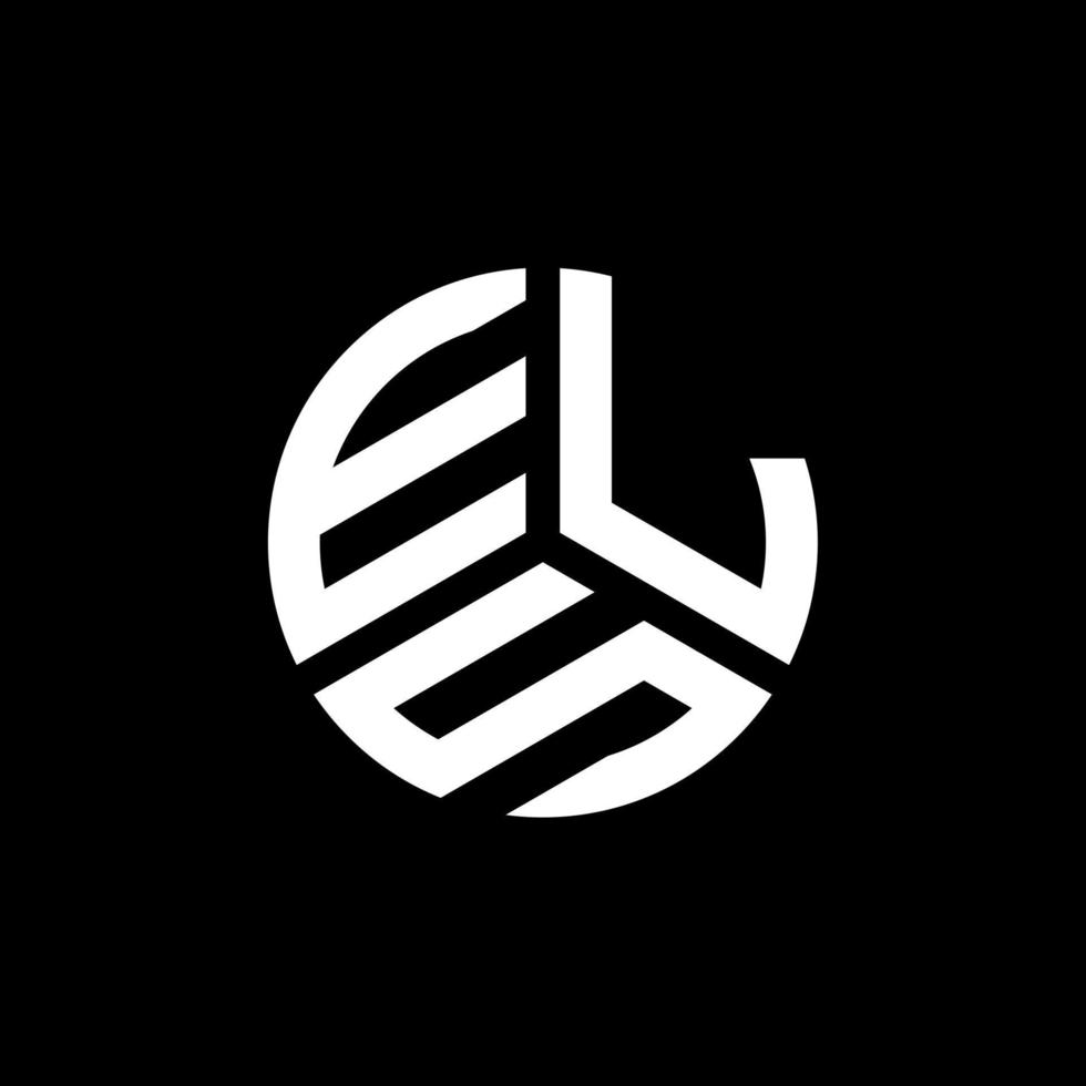 ELS letter logo design on white background. ELS creative initials letter logo concept. ELS letter design. vector
