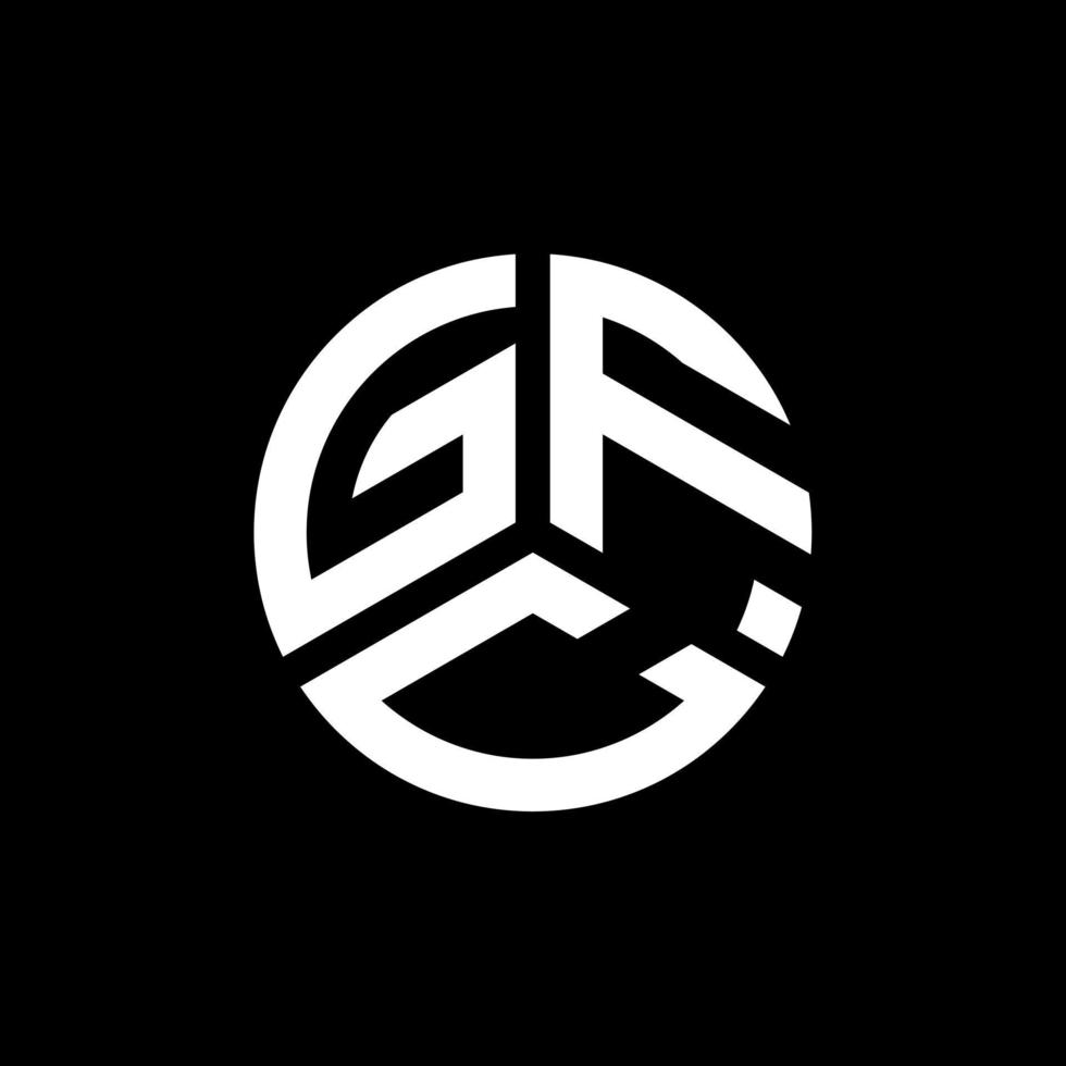diseño de logotipo de letra gfc sobre fondo blanco. concepto de logotipo de letra de iniciales creativas gfc. diseño de letras gfc. vector