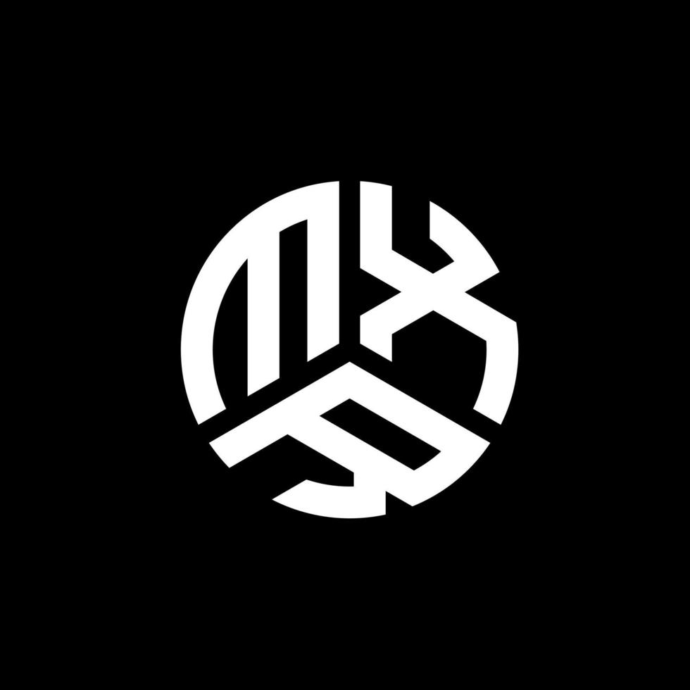 diseño de logotipo de letra mxr sobre fondo negro. concepto de logotipo de letra de iniciales creativas mxr. diseño de letras mxr. vector