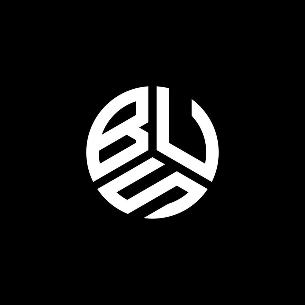 BUS letter logo design on white background. BUS creative initials letter logo concept. BUS letter design. vector
