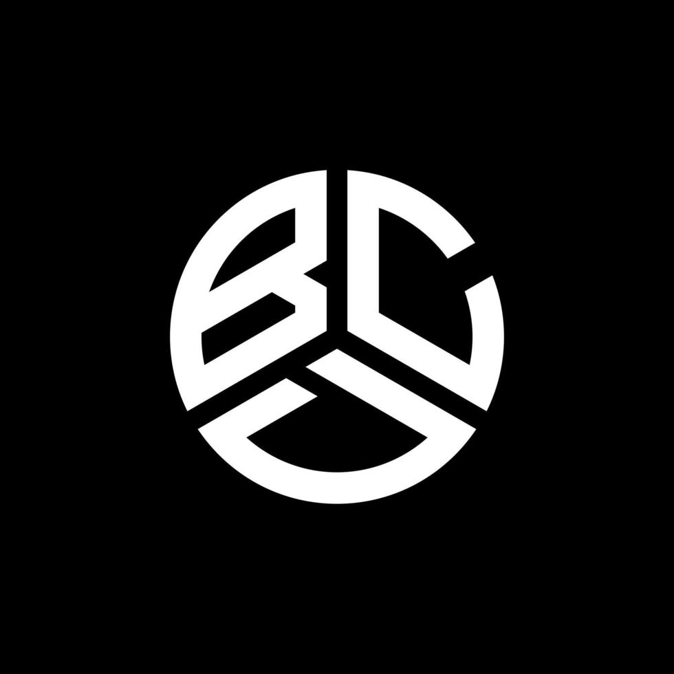 diseño de logotipo de letra bcd sobre fondo blanco. concepto de logotipo de letra de iniciales creativas bcd. diseño de letras bcd. vector
