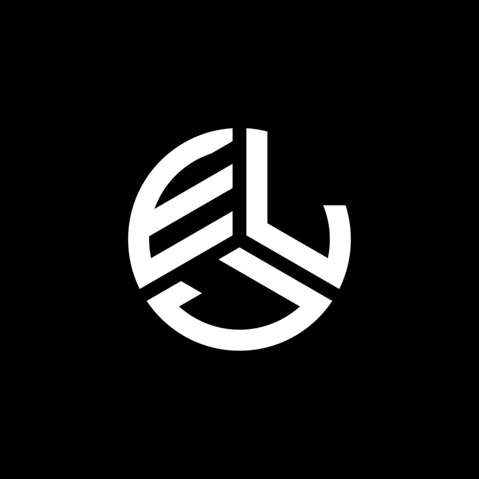 ELJ letter logo design on white background. ELJ creative initials letter logo concept. ELJ letter design. vector