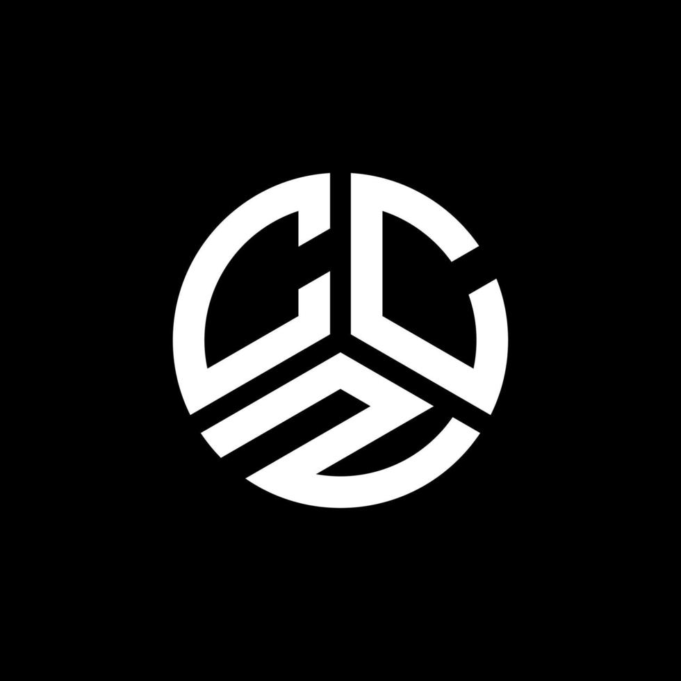 diseño de logotipo de letra ccz sobre fondo blanco. concepto de logotipo de letra de iniciales creativas ccz. diseño de letras ccz. vector