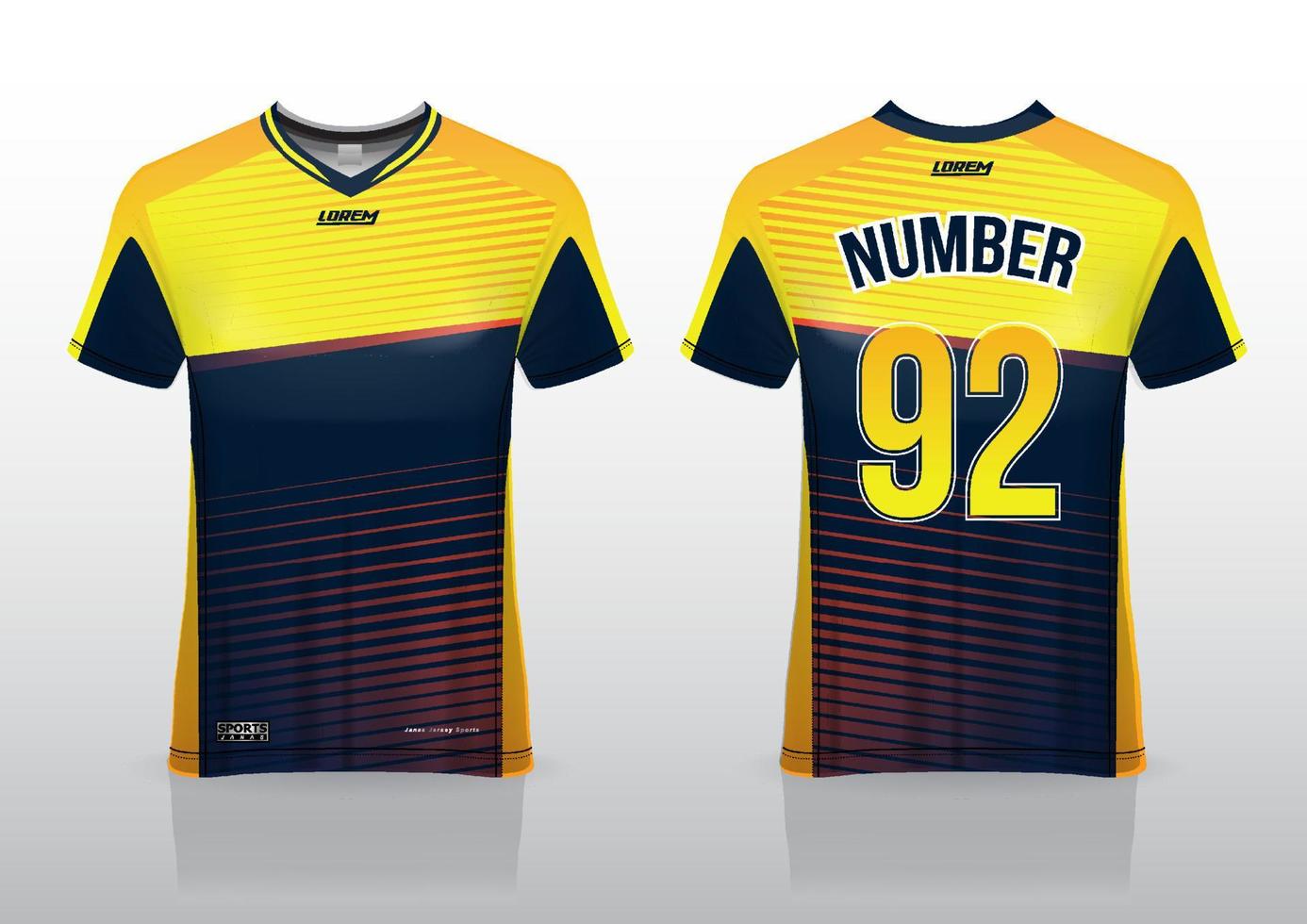 soccer jersey design for outdoor sports vector