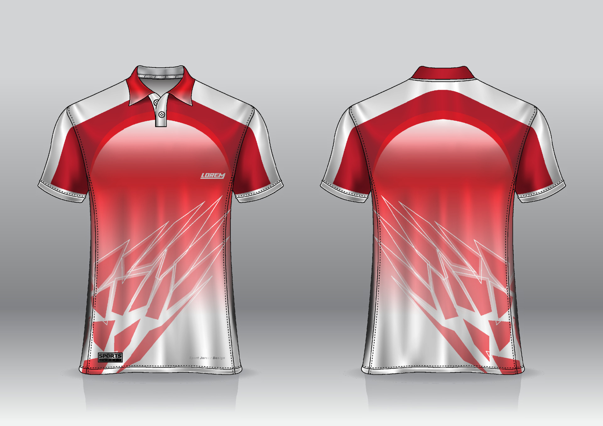polo shirt jersey design for sports outdoor front and back view 6988498