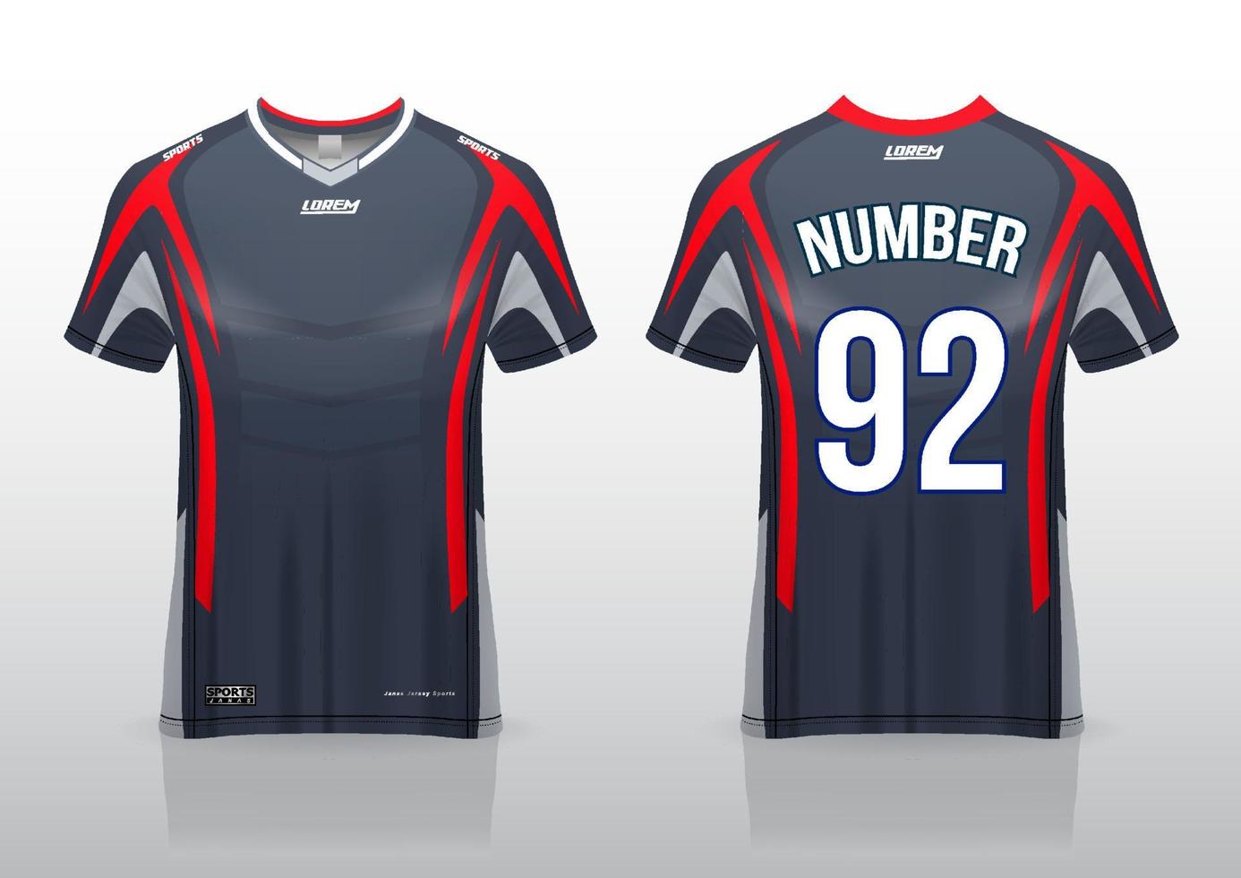 soccer jersey design for outdoor sports vector