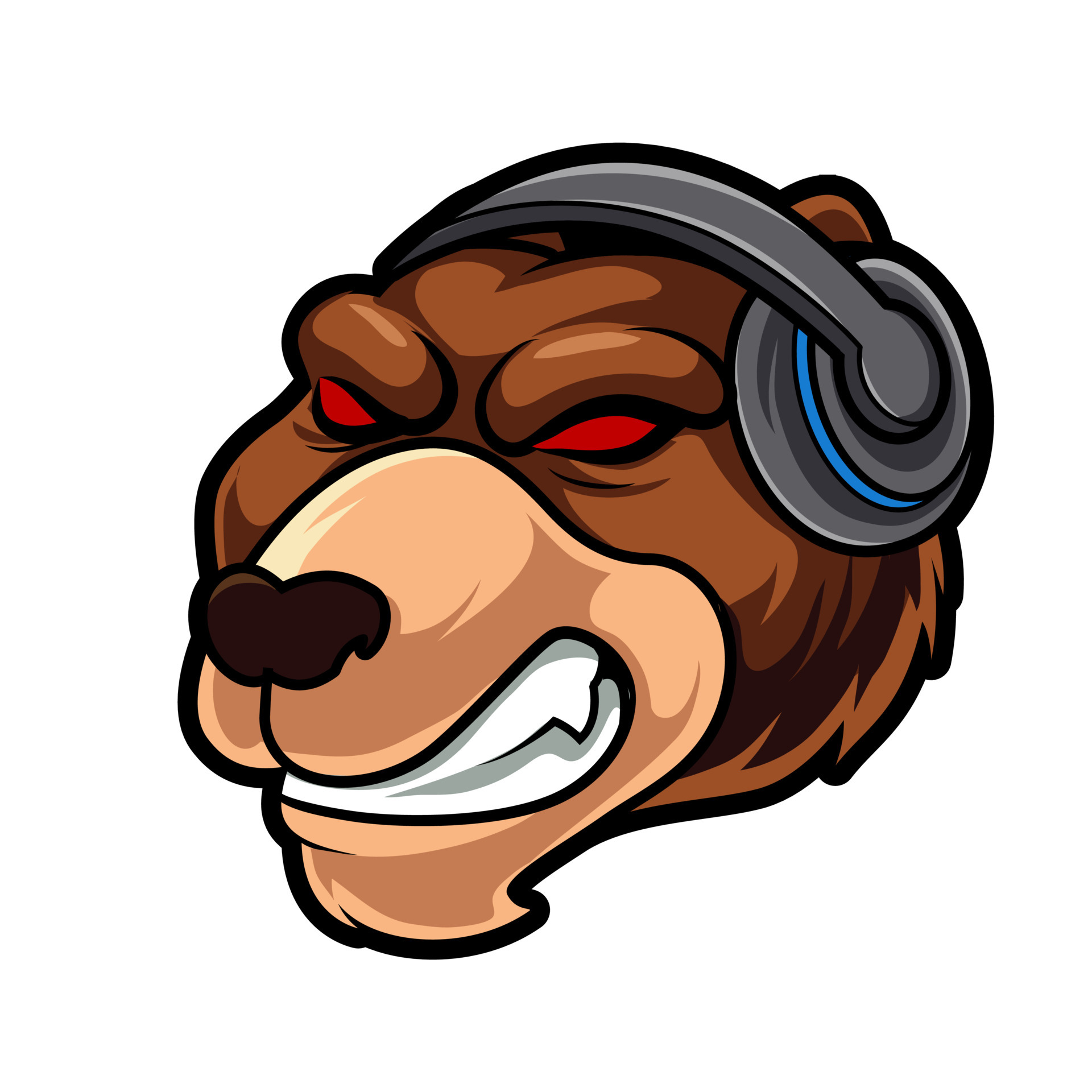 head bear headphone mascot gaming logo 6988716 Vector Art at Vecteezy head bear headphone mascot gaming logo 6988716 Vector Art at Vecteezy