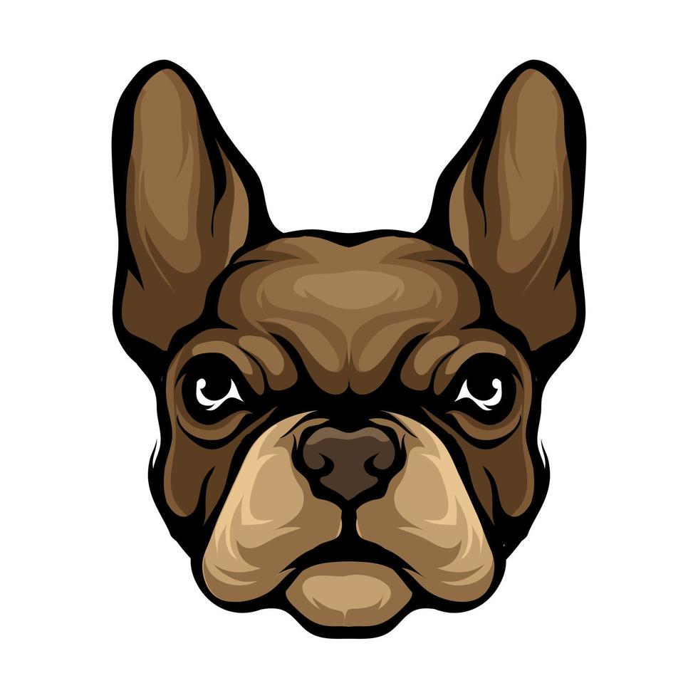 head dog vector graphic illustration