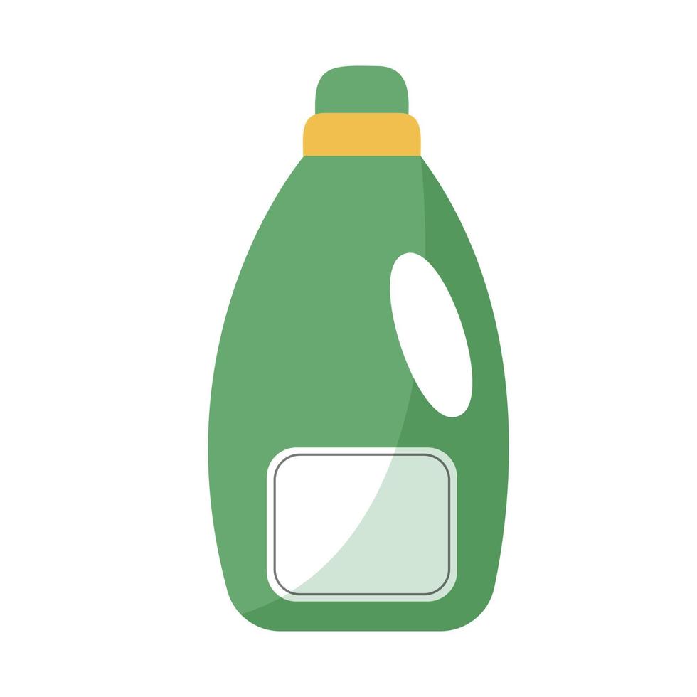 plantilla de botella de suavizante de telas en estilo plano. vector