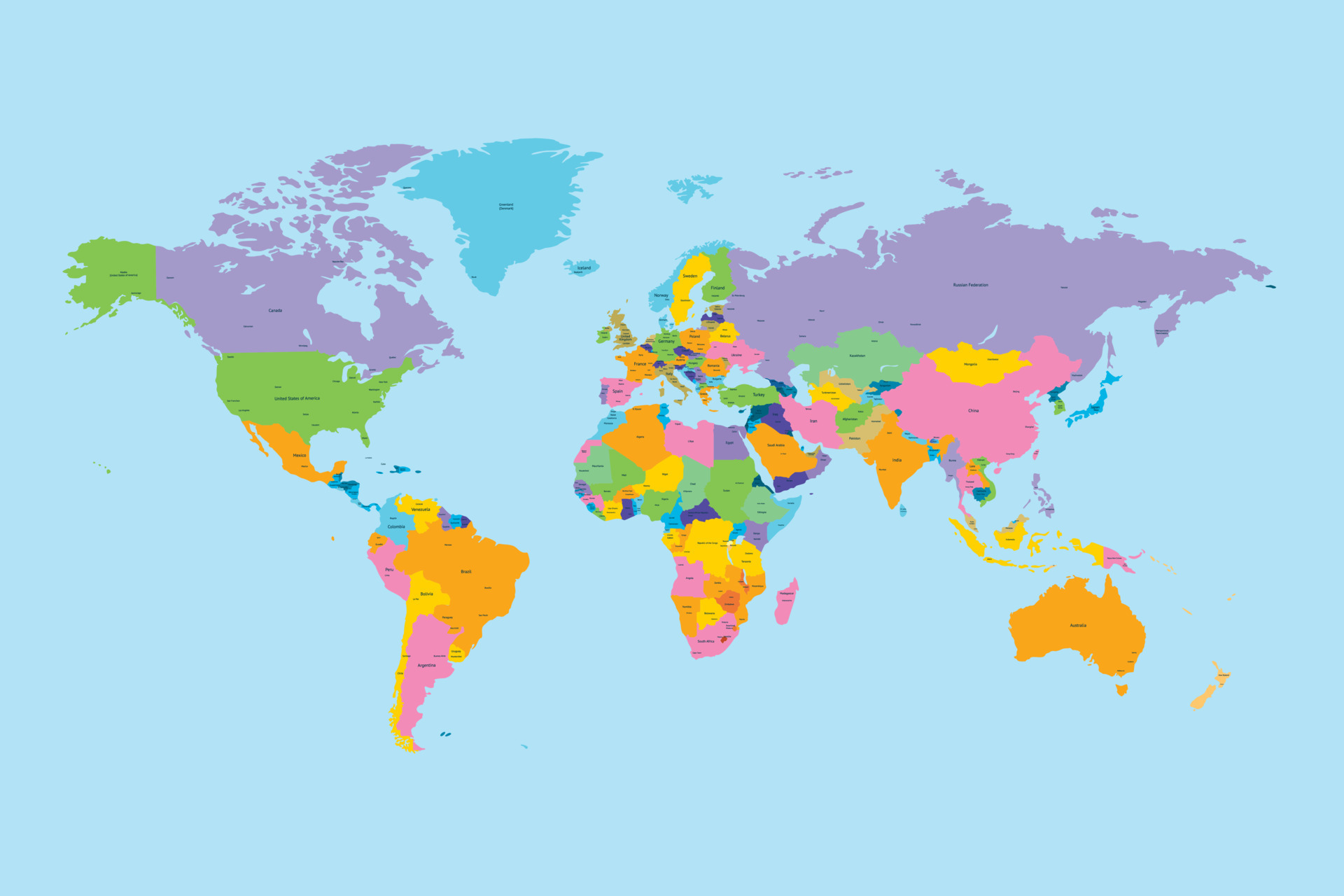 0 карта мира