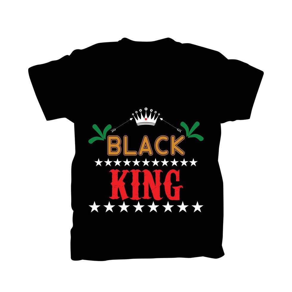 Black King t-shirt New design vector