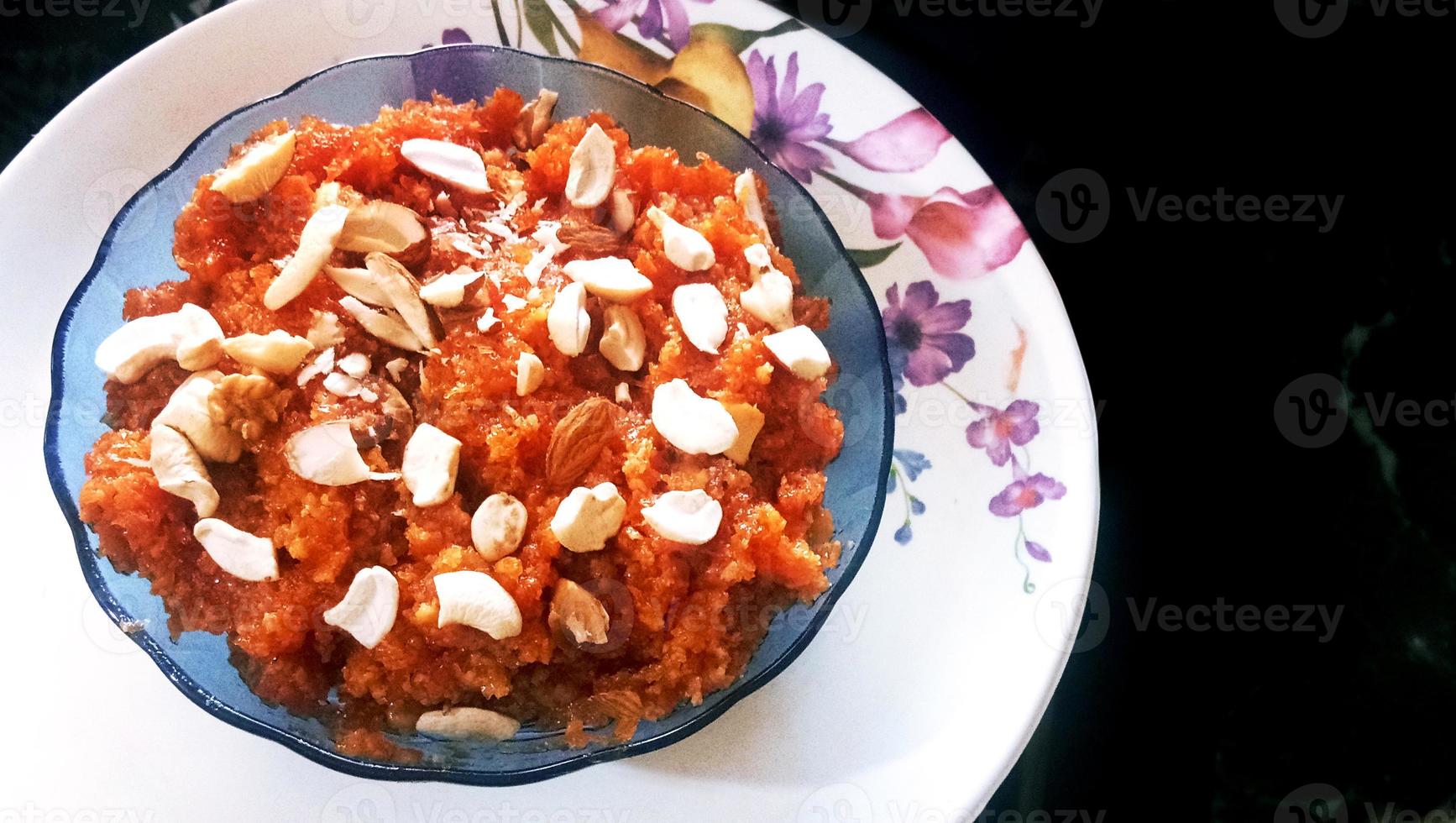 Gajar Ka Halwa- A popular Indian dessert make out of carrots photo