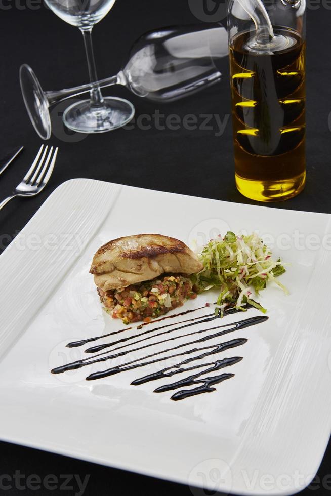 Foie gras menu photo