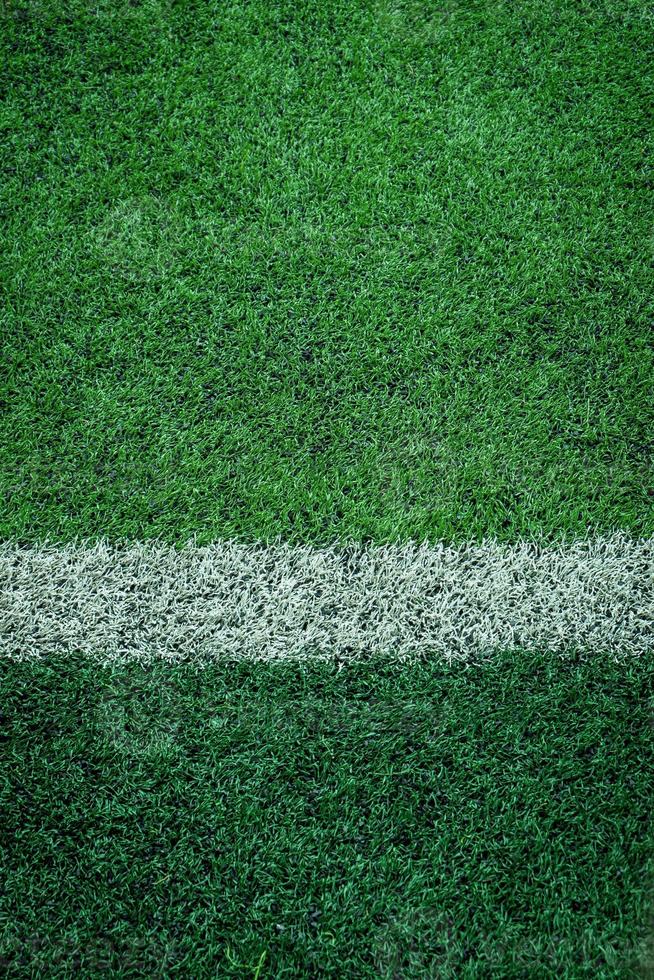 artificial turf of Soccer football field photo