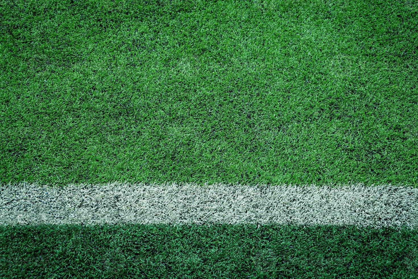 artificial turf of Soccer football field photo