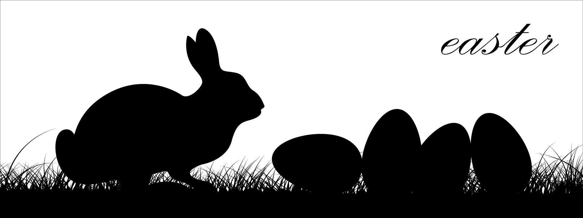 Hand drawn easter background vector