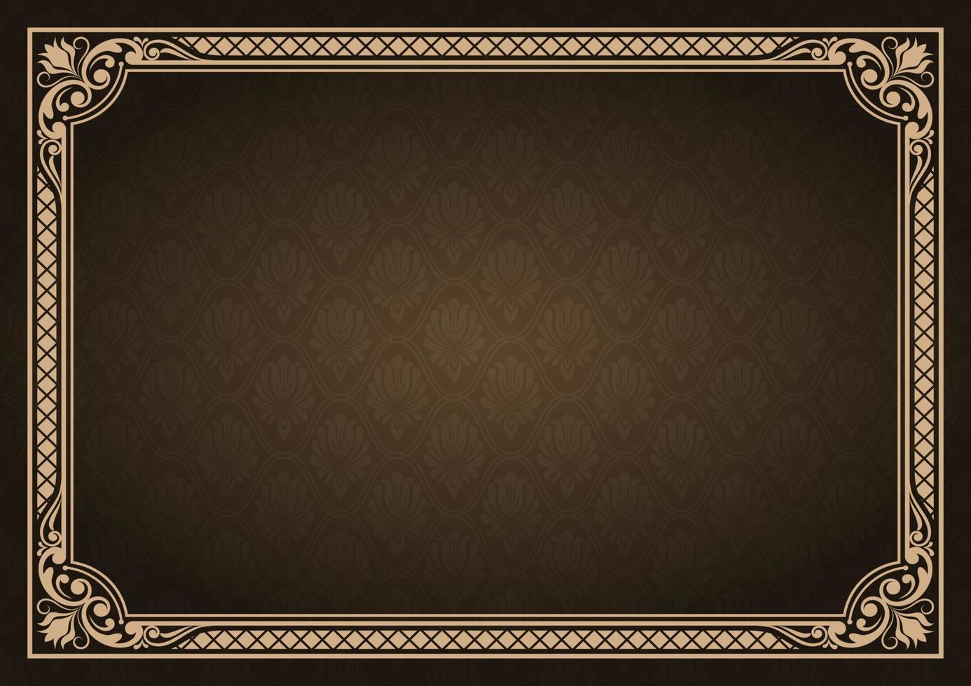 decorative vintage frame vector
