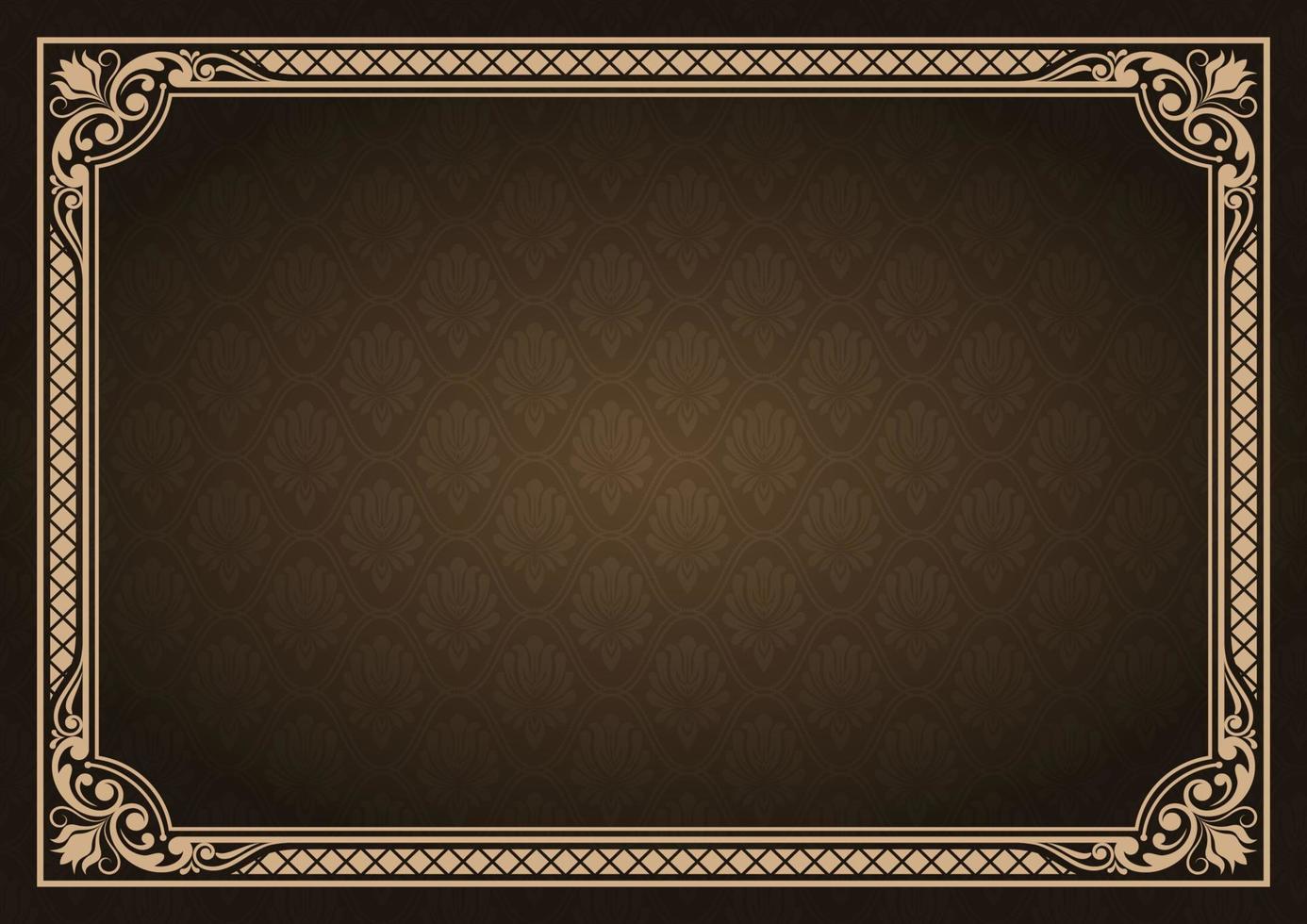 decorative vintage frame vector