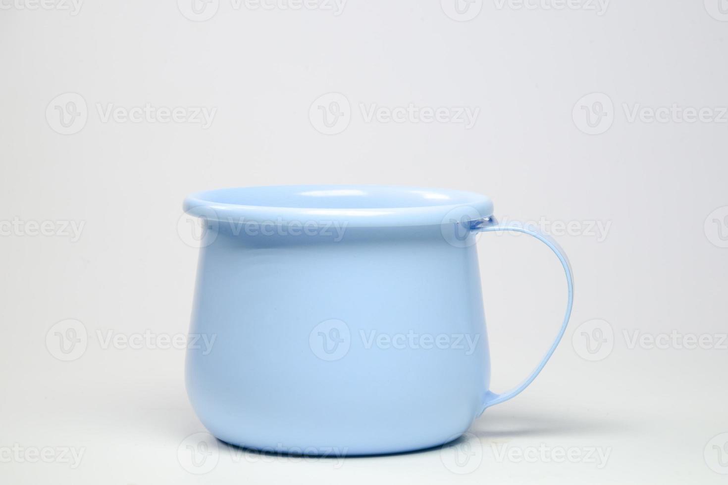 zinc mug on a white background Blank mockup photo