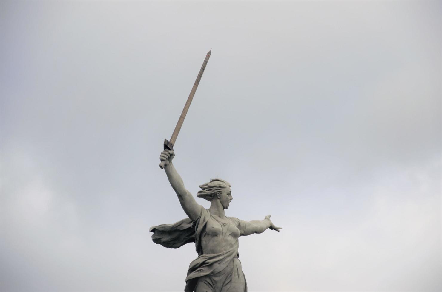 03.09.2021 Volgograd. Mamayev Kurgan is an ensemble monument dedicated to the victory in the Battle of Stalingrad, one of the main war memorials in Russia. photo