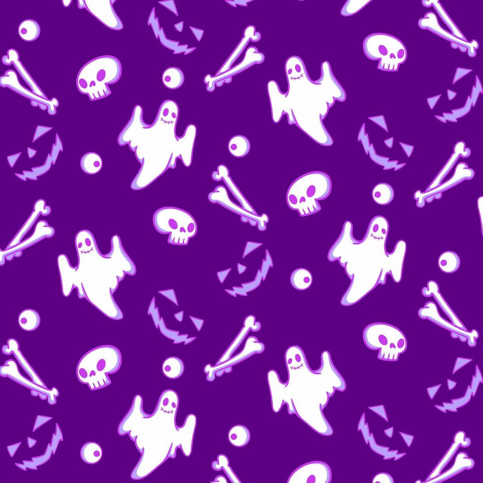 Ghost Character Background Pattern vector