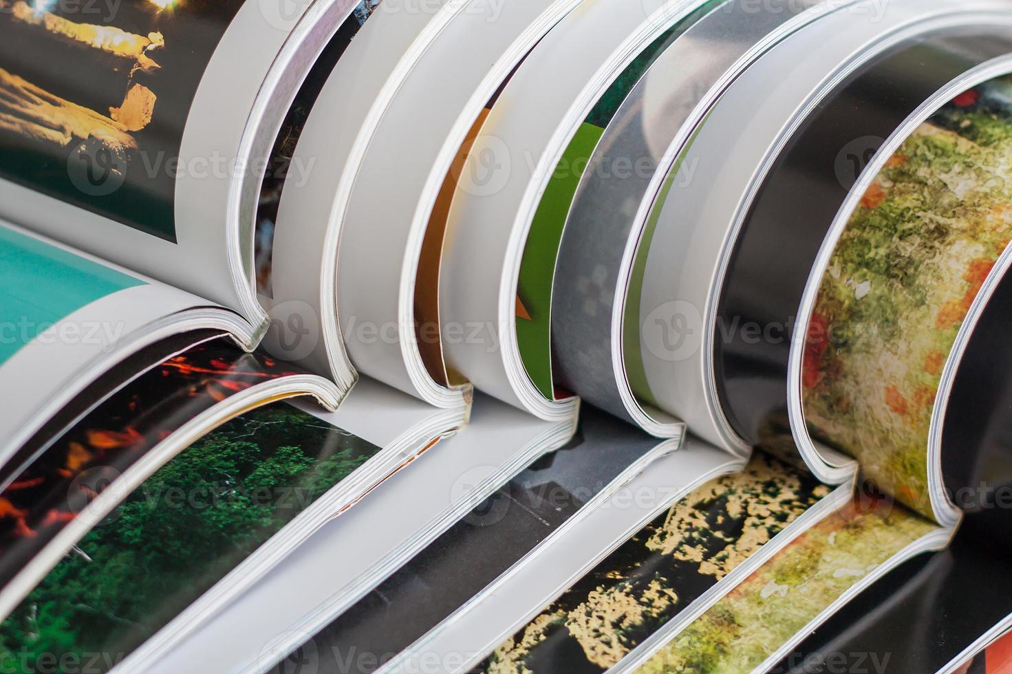 Stack of magazines photo