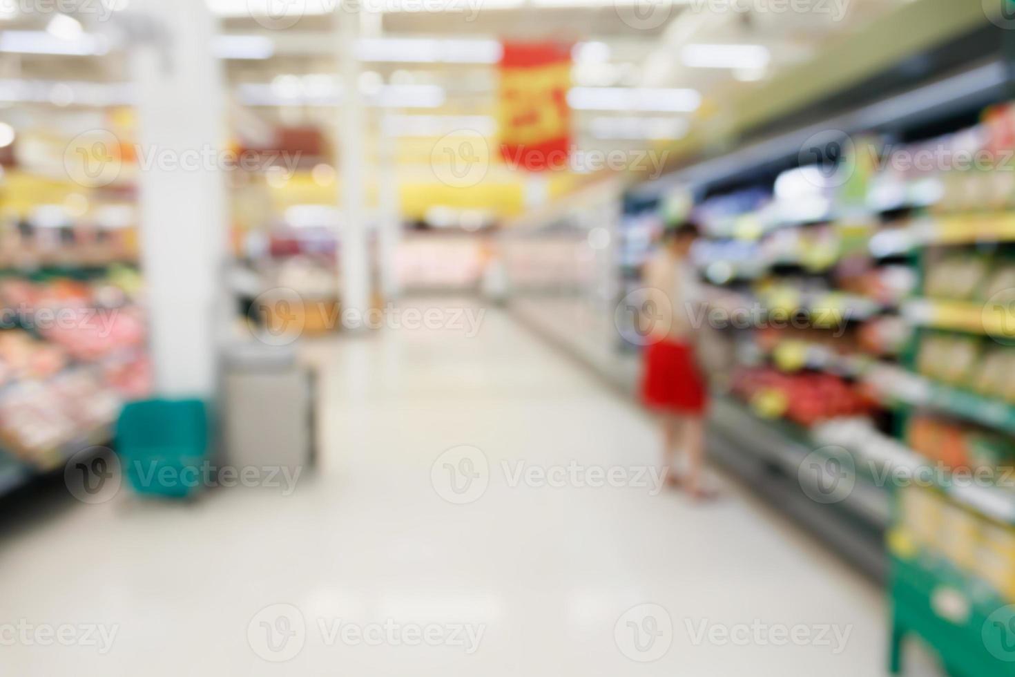 supermercado desenfoque de fondo foto