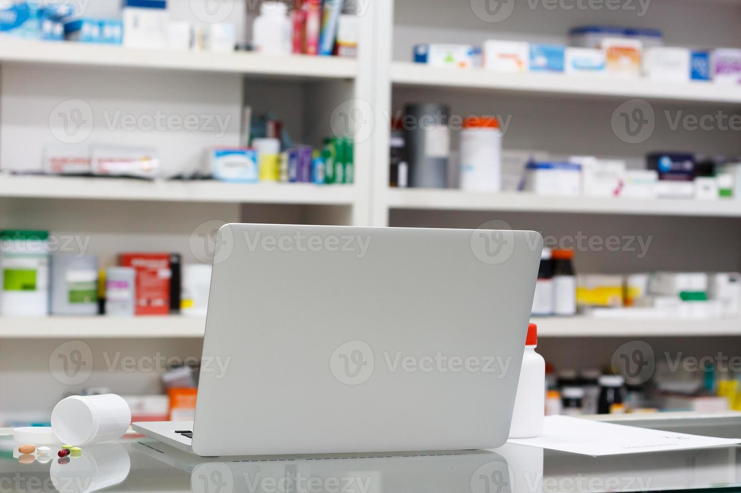 medicine bottle in the pharmacy photo