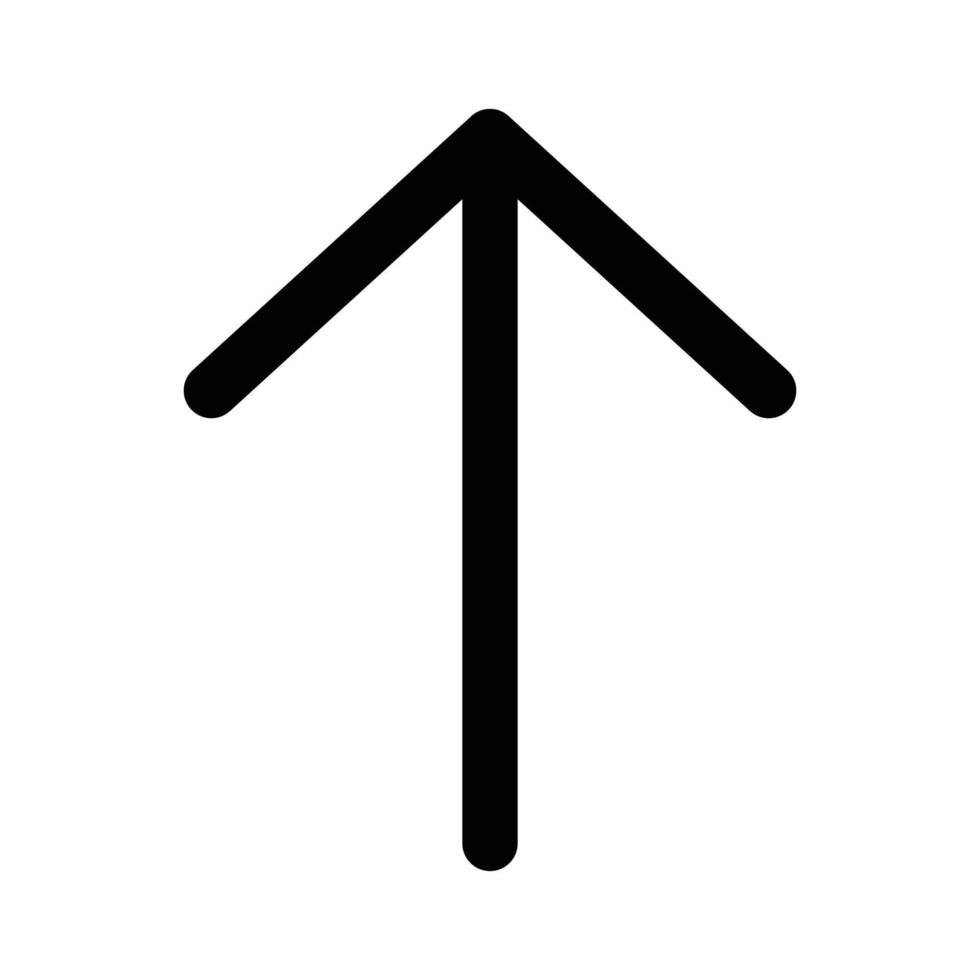 Arrow Up Vector icon which is suitable for commercial work and easily modify or edit it