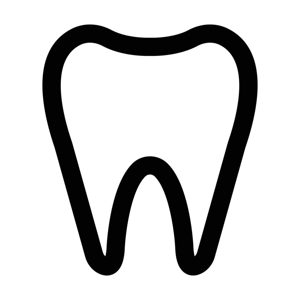 icono de vector de dientes dentales que es adecuado para el trabajo comercial y modificarlo o editarlo fácilmente