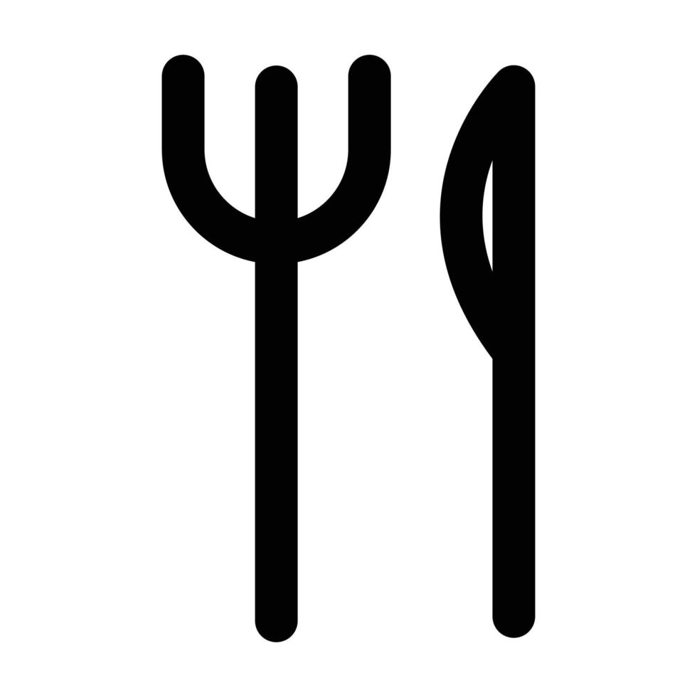 Fork and Knife Vector icon which is suitable for commercial work and easily modify or edit it