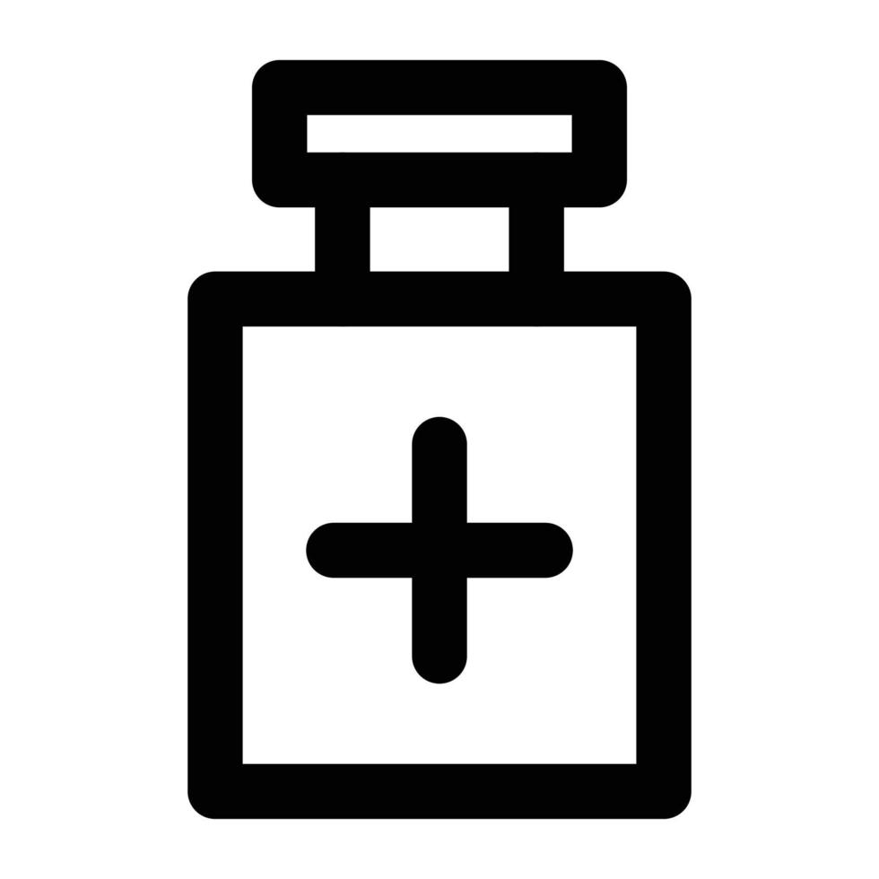 Medicine Bottle Vector icon which is suitable for commercial work and easily modify or edit it