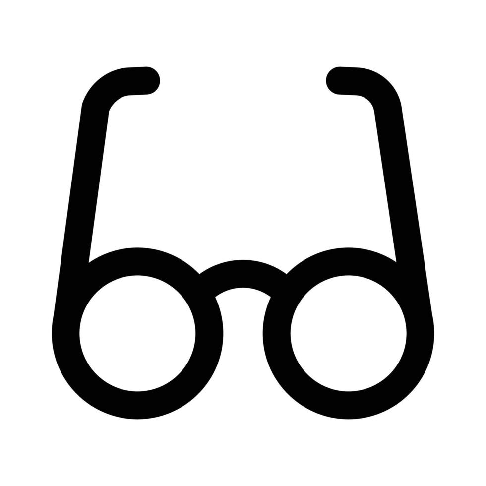icono de vector de gafas que es adecuado para el trabajo comercial y modificarlo o editarlo fácilmente