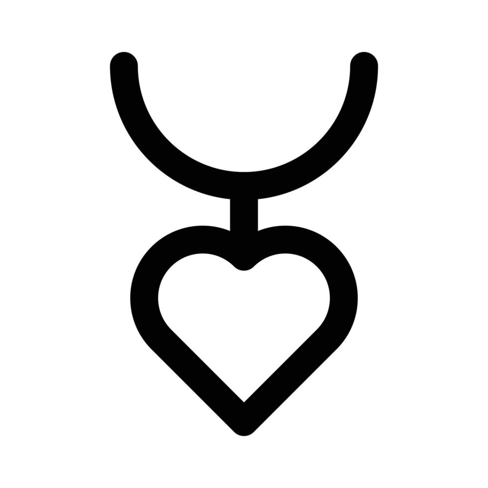 icono de vector de joyería de corazón que es adecuado para el trabajo comercial y modificarlo o editarlo fácilmente