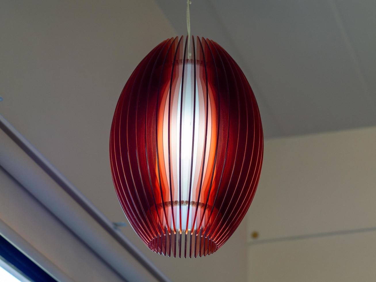 Red bulb and indoor photo