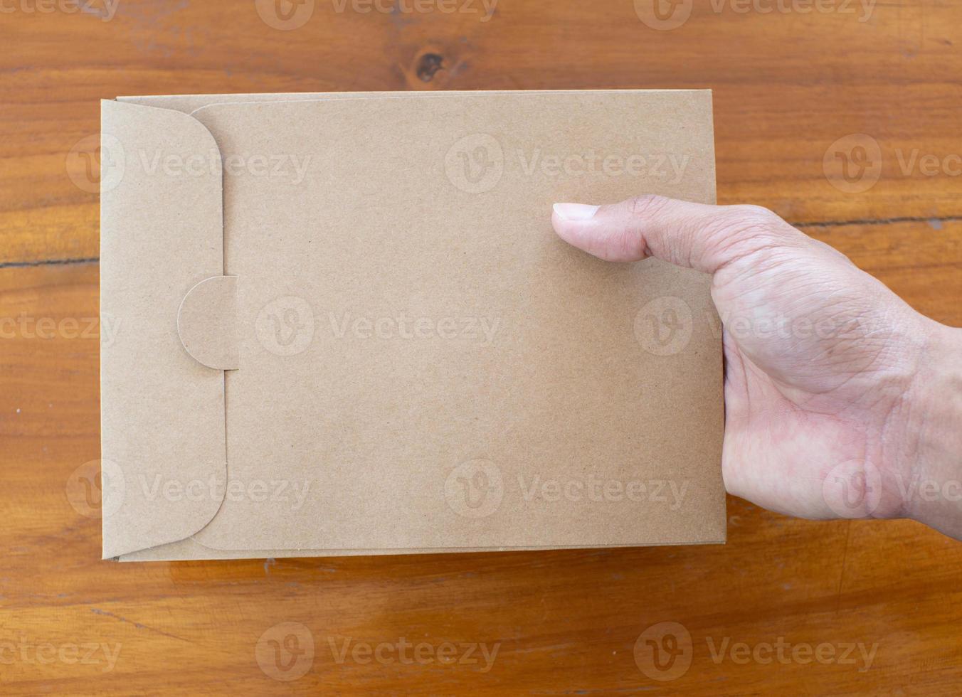 Envelope and hand photo
