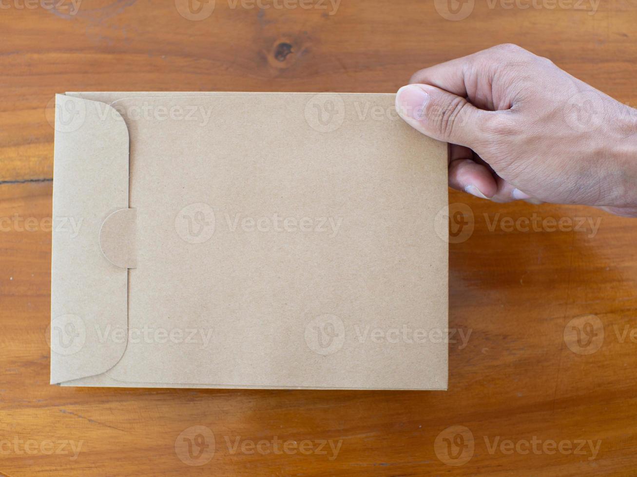 Envelope and hand photo