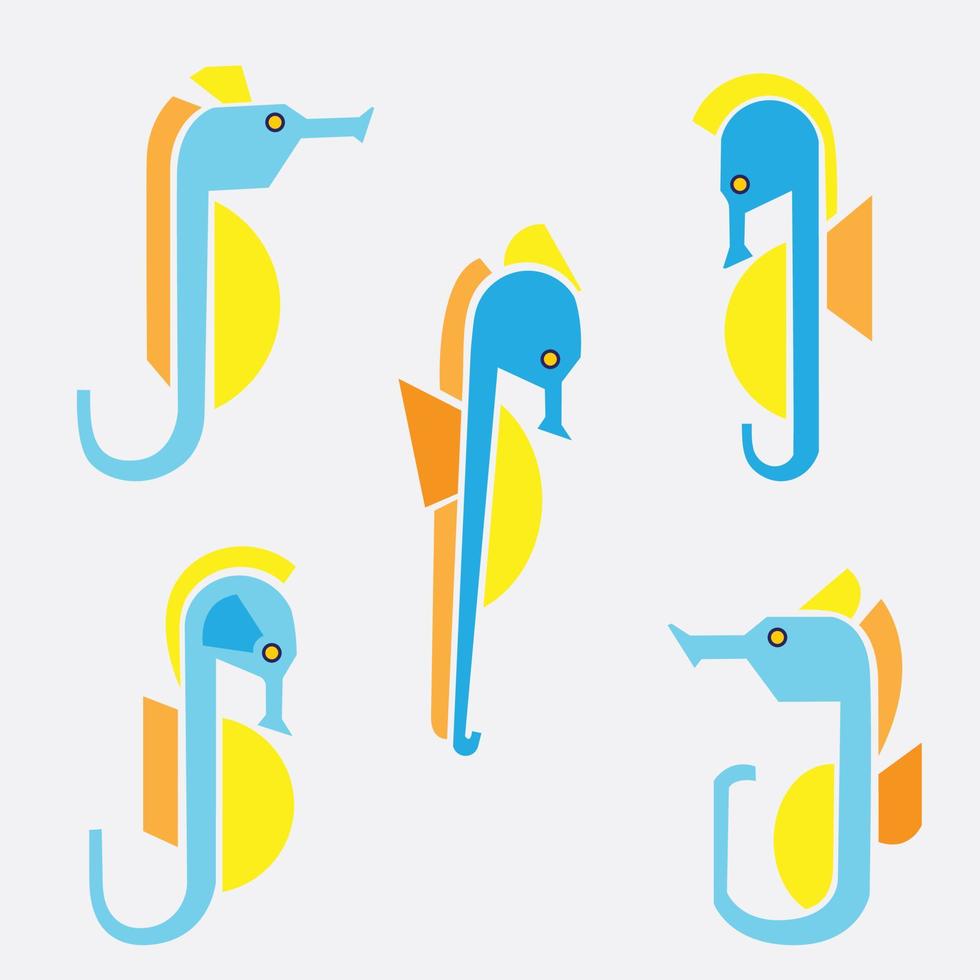 Sea horse design. vector