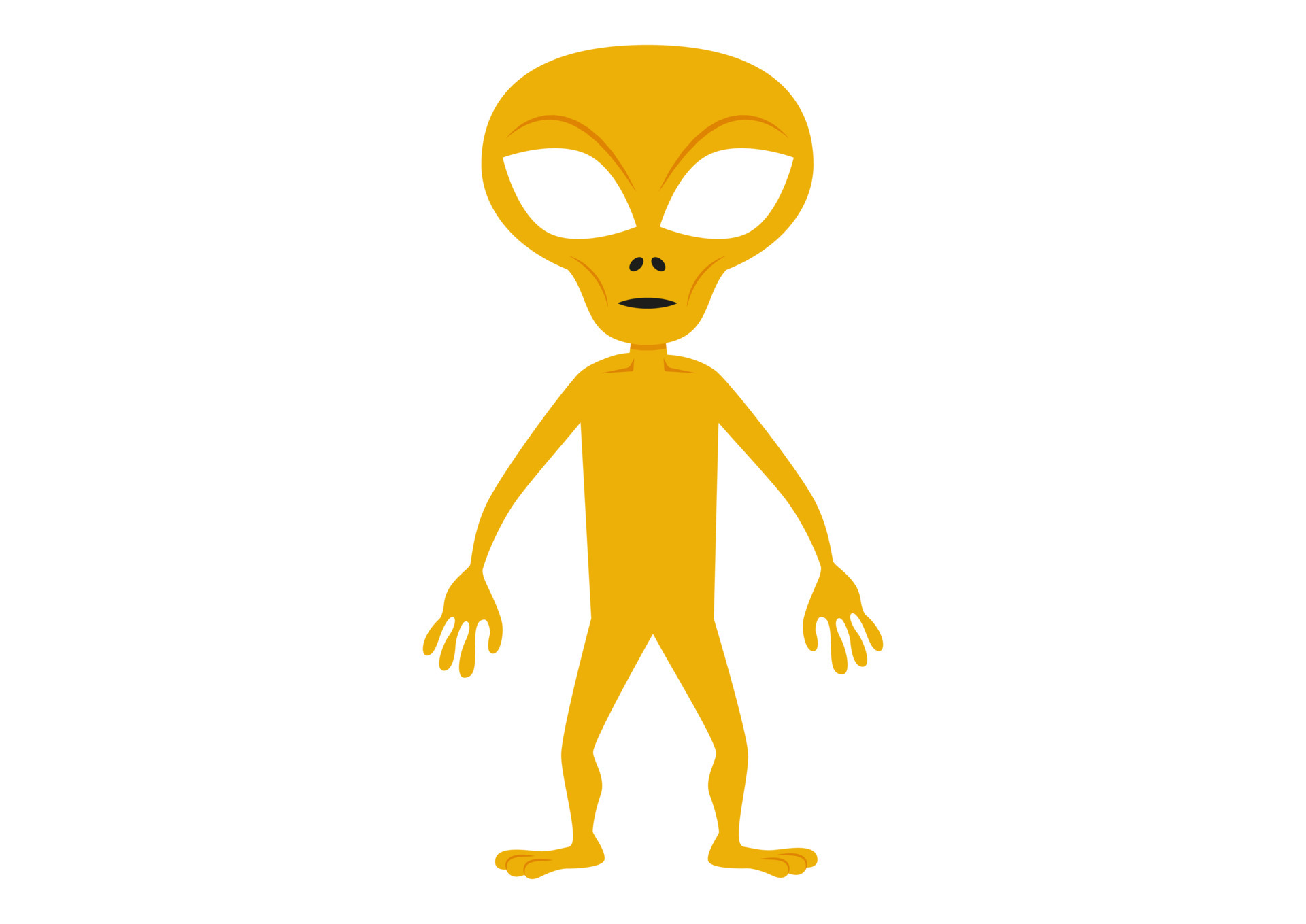 Art style of a fiery yellow alien with transparent body