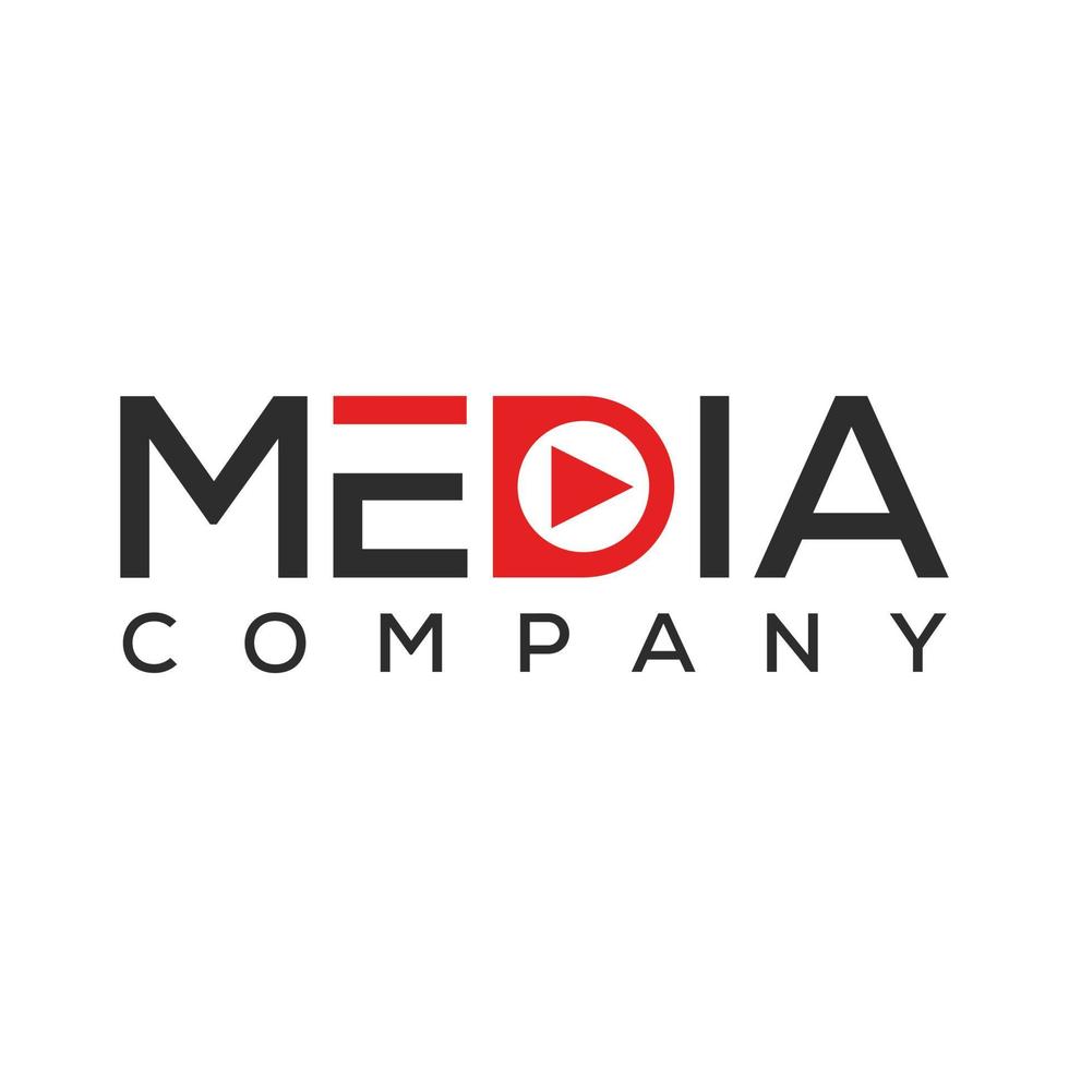 MEDIA COMPANY LOGO DESIGN FREE VECTOR