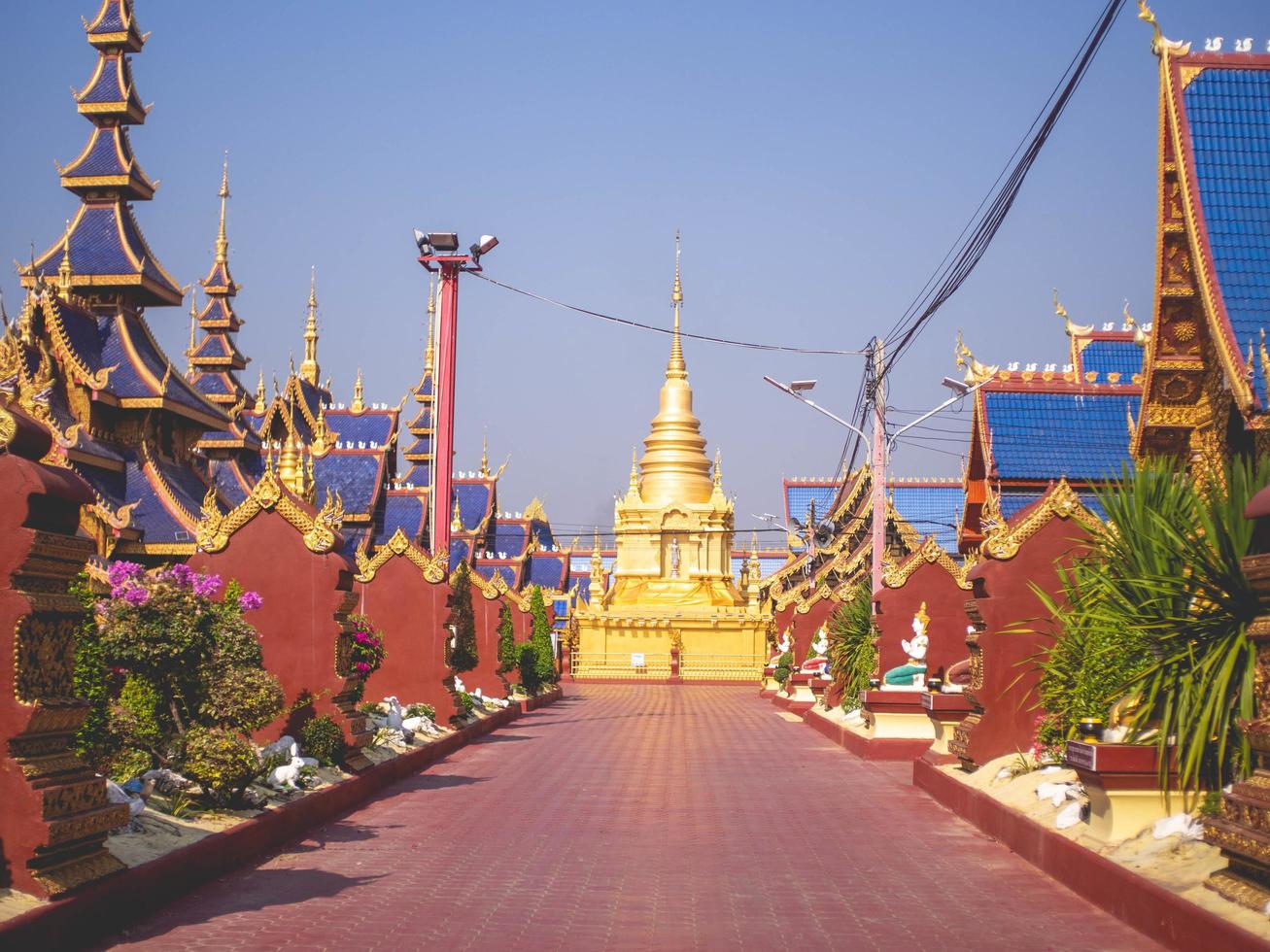 Thungsaliam, Sukhothai, Thailand, 2021 - Temple name is Wat Pi Pat Mongkol photo