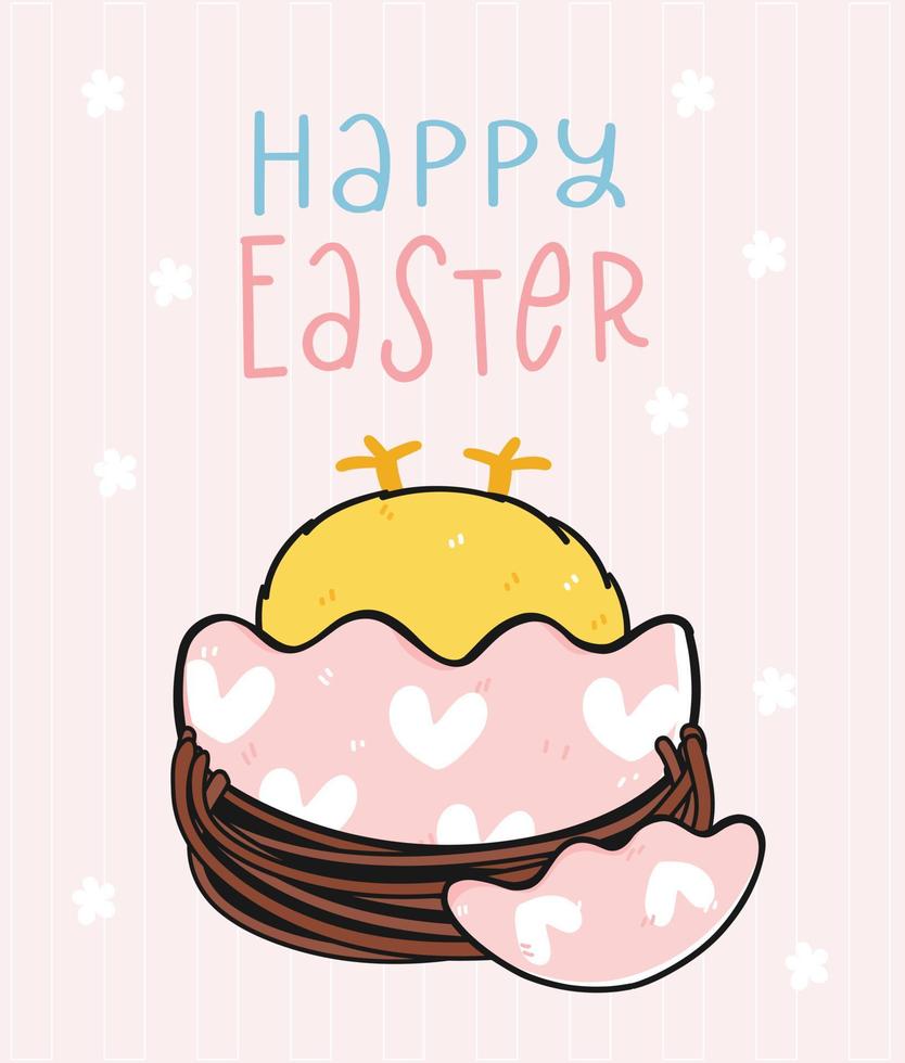 group of cute Happy white baby bunny rabbit in hole, have a lovely day, cartoon drawing outline banner vector