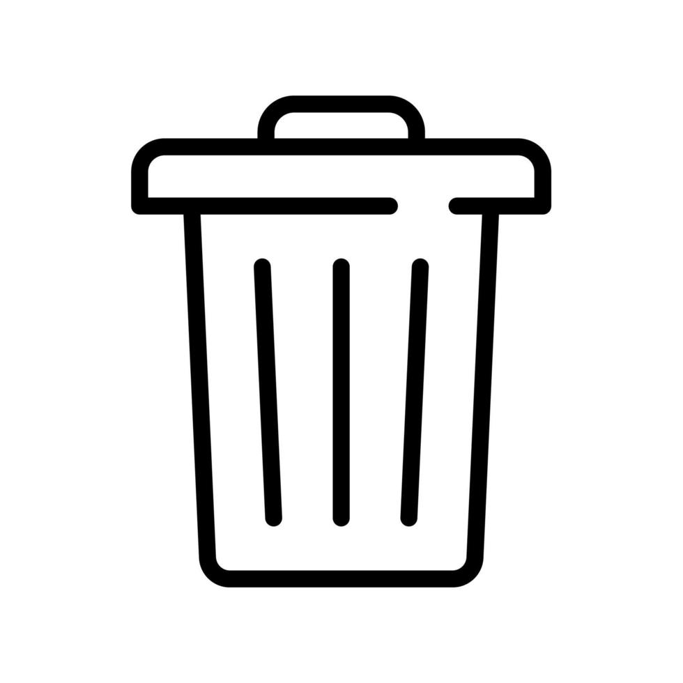 trash can vector icon