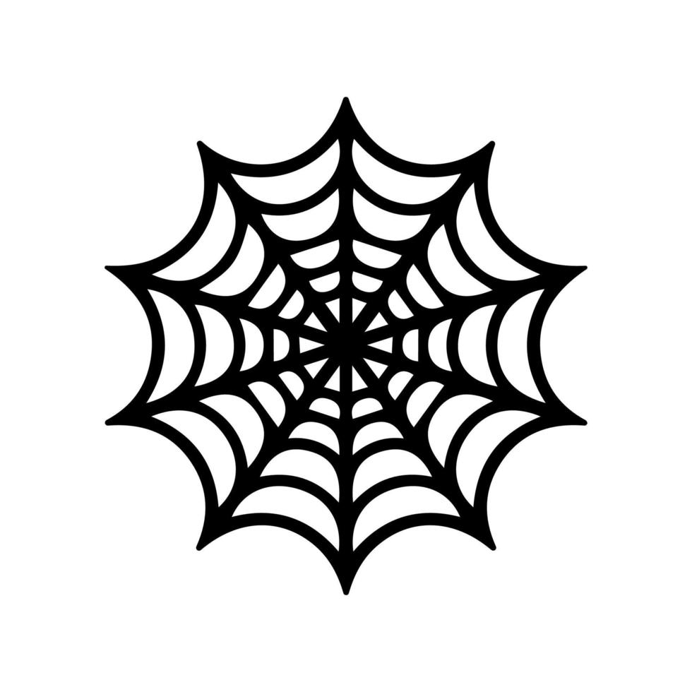 icono de vector de tela de araña